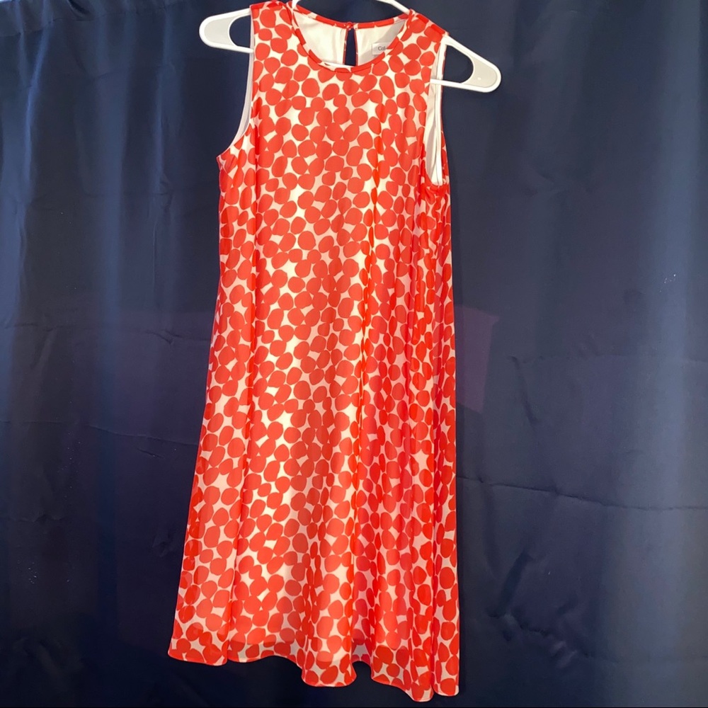 NWOT Calvin Klein Spotted Swing Dress